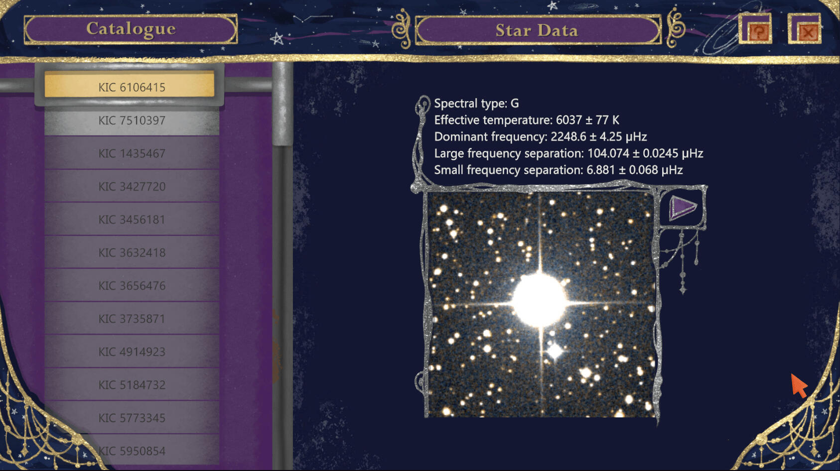 Identified Stars Identified Stars